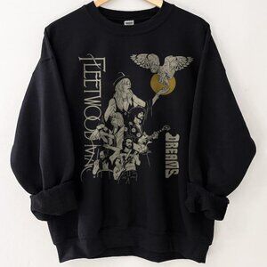 Black Fleetwood Mac Dreams Music Sweatshirt Unisex Band Rock Retro Shirt 90s